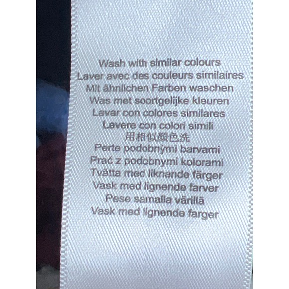 Damson Madder Granny Square Quarter Zip Fleece Pullover 8 Folkloric Artsy Afghan - Picture 7 of 10